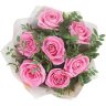 Букет из 7 розовых роз